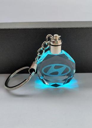 Led брелок кристал hyundai
