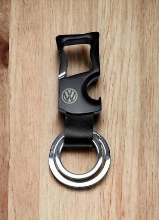 Брелок - открывалка с карабином volkswagen, брелок металлический