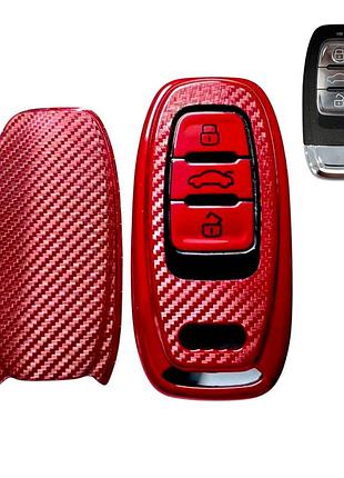 Чехол для ключа audi красный