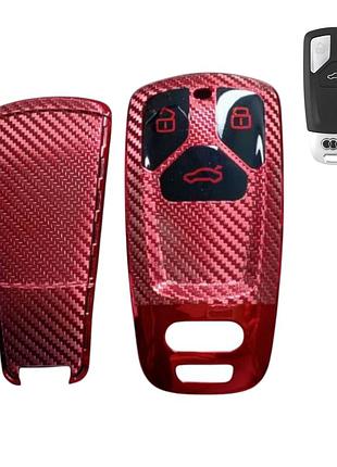 Чохол для ключа audi червоний