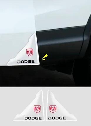 Уголки накладки на двери автомобиля dodge для защиты от сколов, царапин и вмятин