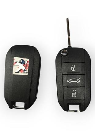 Корпус ключа peugeot на 3 кнопки