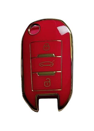 Чехол для ключа citroen красный