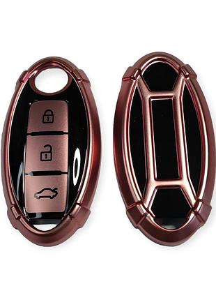 Чехол для ключа nissan qashqai, x-trail, juke, micra, tiida