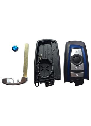 Корпус ключа bmw на 4 кнопки синій, 3, 5, 7