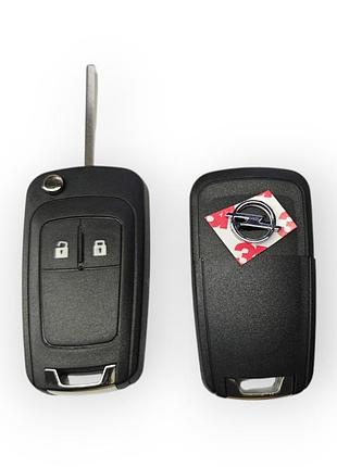 Корпус ключа opel на 2 кнопки