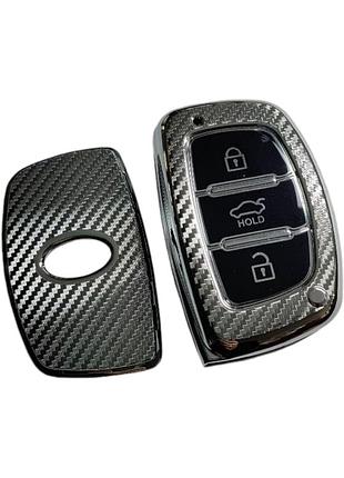 Чехол для ключа hyundai серый