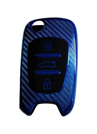 Чехол для ключа hyundai синий