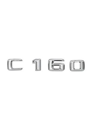 Текст на багажник, эмблема mercedes c160