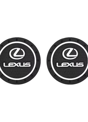 Антискользящий коврик в подстаканники lexus (лексус)