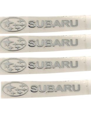 Наклейки металеві subaru, 4шт