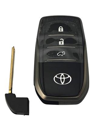 Корпус ключа toyota на 3 кнопки, land cruiser 200