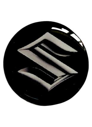 Наклейки - логотип suzuki для авто та ключів d=12,6мм, d=15мм, 2шт
