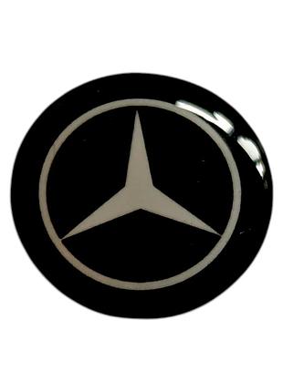 Наклейки - логотип mercedes для авто та ключів d=12,6мм, d=15мм, 2шт