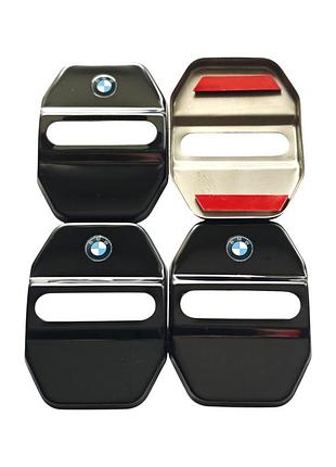 Накладки на дверной замок никель с логотипом bmw 02, x1 x2 x3 x4 x5 x6 x7 e83 g06 g05 g02 g01 f15 f16 e70 e71 f25 f26 e72 f39