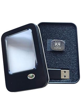 Флешка с логотипом авто dodge, 32 гб, type-c + переходник usb