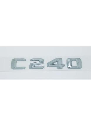 Текст на багажник, эмблема mercedes c240