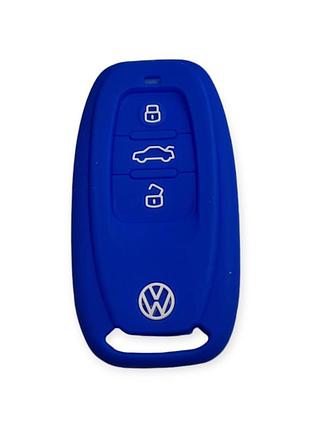 Чехол для ключа volkswagen синий
