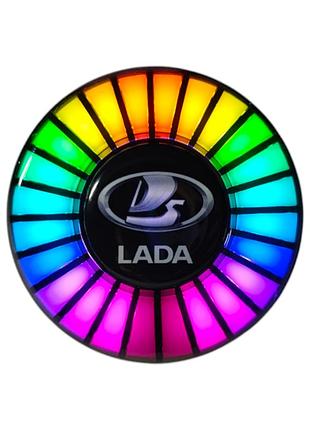 Ароматизатор в авто с еквалайзером lada, светодиодная подсветка в авто