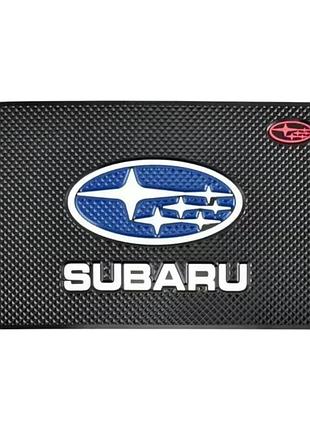 Антискользящий коврик на панель авто subaru (субару)
