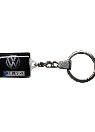 Брелок volkswagen c фото (двусторный)