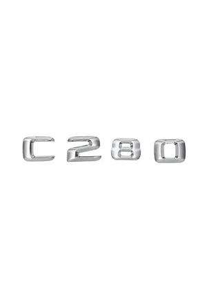 Текст на багажник, эмблема mercedes c280