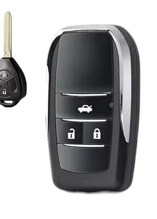 Корпус ключа toyota на 3 кнопки, оновлений