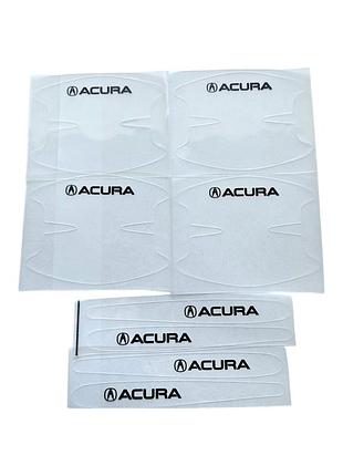 Защитная пленка под ручки на ручки авто с логотипом acura, защита от царапин