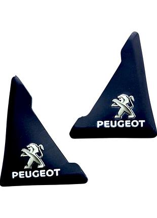 Уголки на двери автомобиля peugeot для защиты от сколов, трафаретная печать