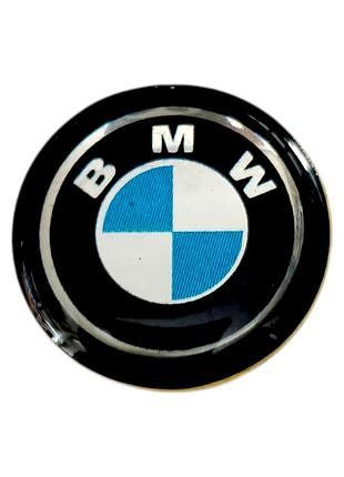 Наклейки - логотип bmw для авто та ключів d=12,6мм, d=15мм, 2шт