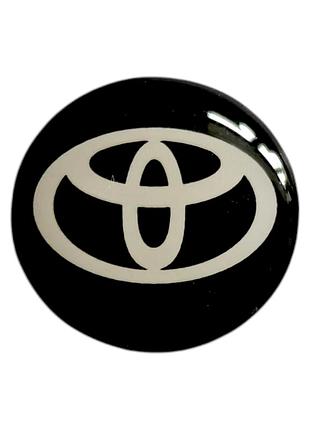 Наклейки - логотип toyota для авто та ключів d=12,6мм, d=15мм, 2шт