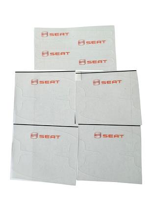Захисні плівка під ручки на ручки авто з логотипом seat, захист від подряпин