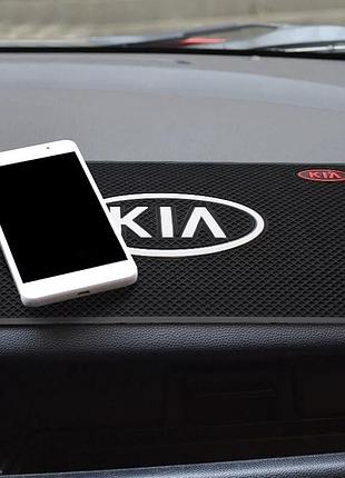Антискользящий коврик на панель авто kia (kia)