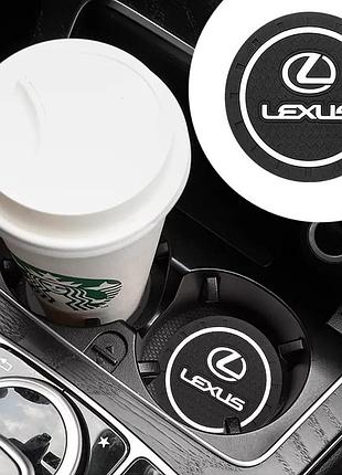 Антискользящий коврик в подстаканники lexus (лексус)