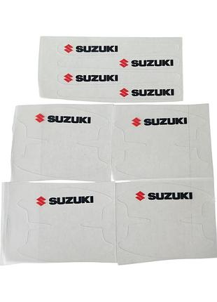 Защитная пленка под ручки на ручки авто с логотипом suzuki , защита от царапин