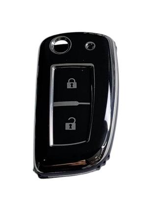 Чехол для ключа nissan, черный