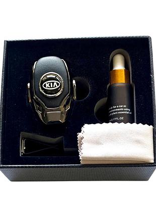 Ароматизатор в авто, автопарфюм kia, никель