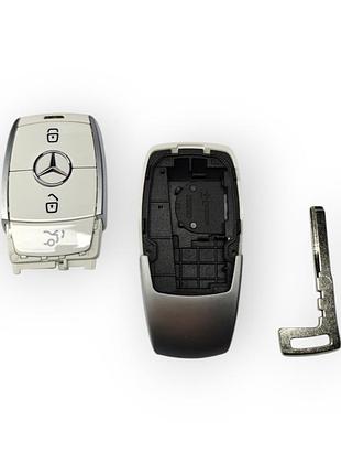 Корпус ключа mercedes на 3 кнопки белый, w213
