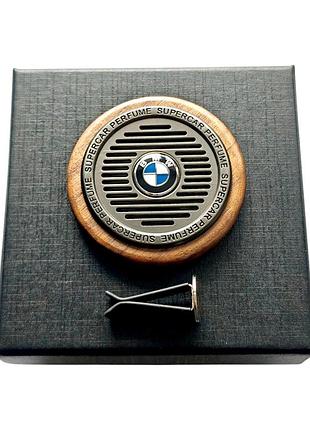 Ароматизатор металлический с деревом в дефлектор авто bmw