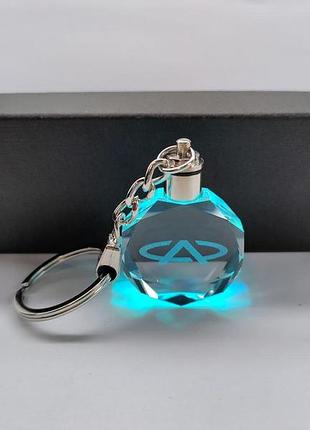 Led брелок кристал chery