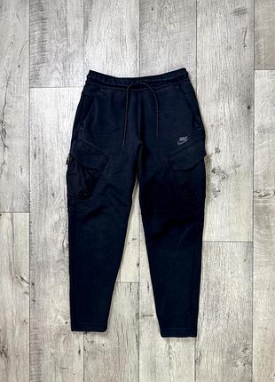 Nike tech fleece штаны s размер спортивные черные