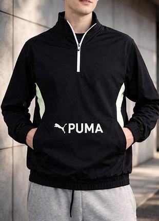 Вітровка чоловіча puma  оригінал чорна ветровка мужская puma оригинал черная 3