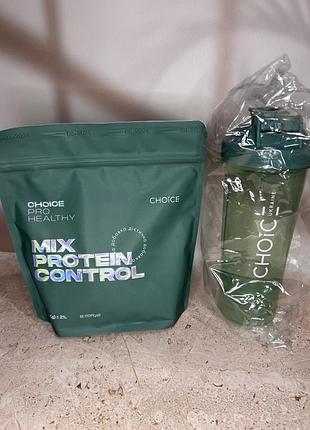 Чойс протеїновий коктейль choice mix protein control коктейль чойс для схуднення choice mix protein control + шейкер kjh