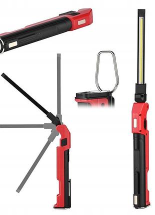 Ліхтарик складаний світлодіодний (cob+led) акумуляторний з магнітом ultra-slim protester pro-fl0103s