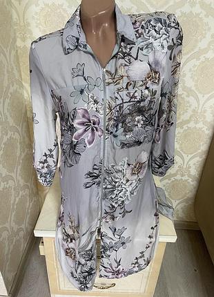 Гарна шифонова подовжена блуза , туніка