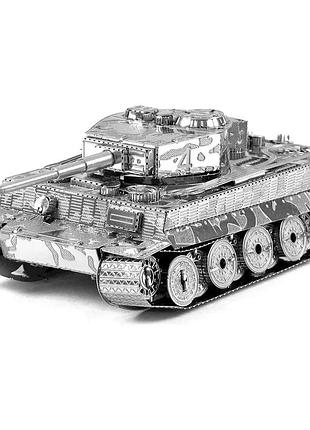 3d металевий конструктор танк tiger колекційна модель, diy пазл, mb244