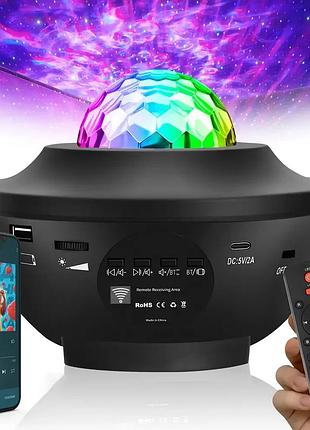 Проектор-ночник с bluetooth/usb колонкой и пультом управления sky light