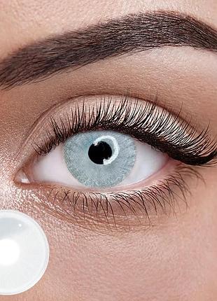 Айс оушен - серые цветные контактные линзы от elite lens® | линзы для красоты ( нулевки ) | натуральные | на 6мес. натуральные серые линзы, 14.5, ли…