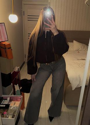 Бомбер zara шоколадний оригінальний, зара весняна куртка, легка куртка бомбер, брендова коричнева куртка, стильна, зручна