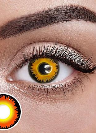 Медовые - карие цветные контактные линзы от elite lens® | линзы для красоты ( нулевки ) | натуральные | на 6мес. натуральные